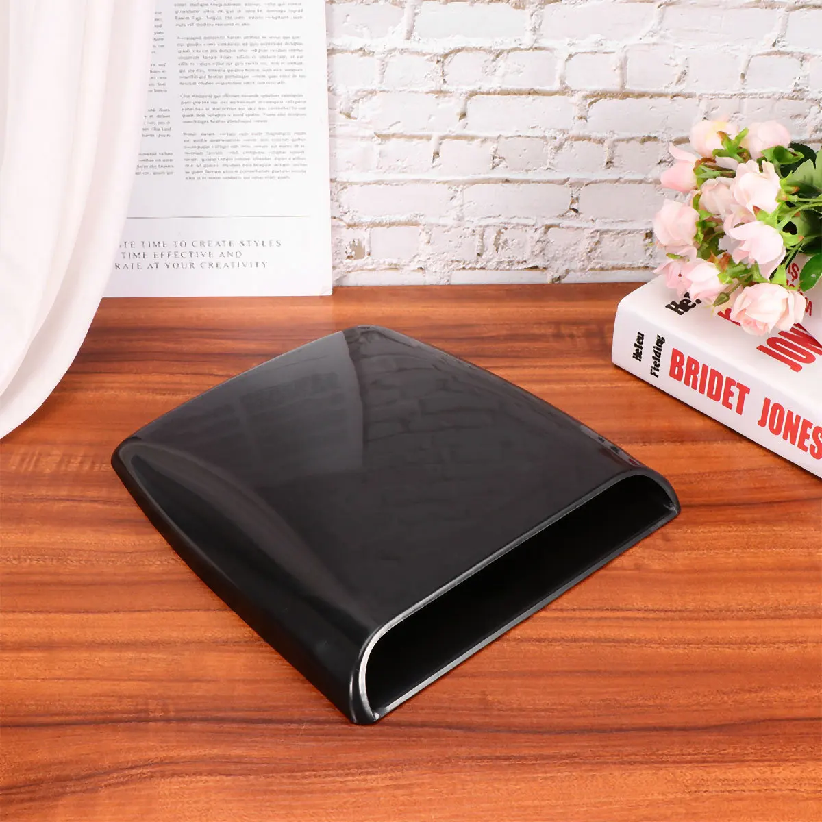 

Engine Hood Air Scoop Sticker Fake Vents For Car Styling Black Auto Accessories Outlet Decals Air Vents Sticker Car Hood Cover