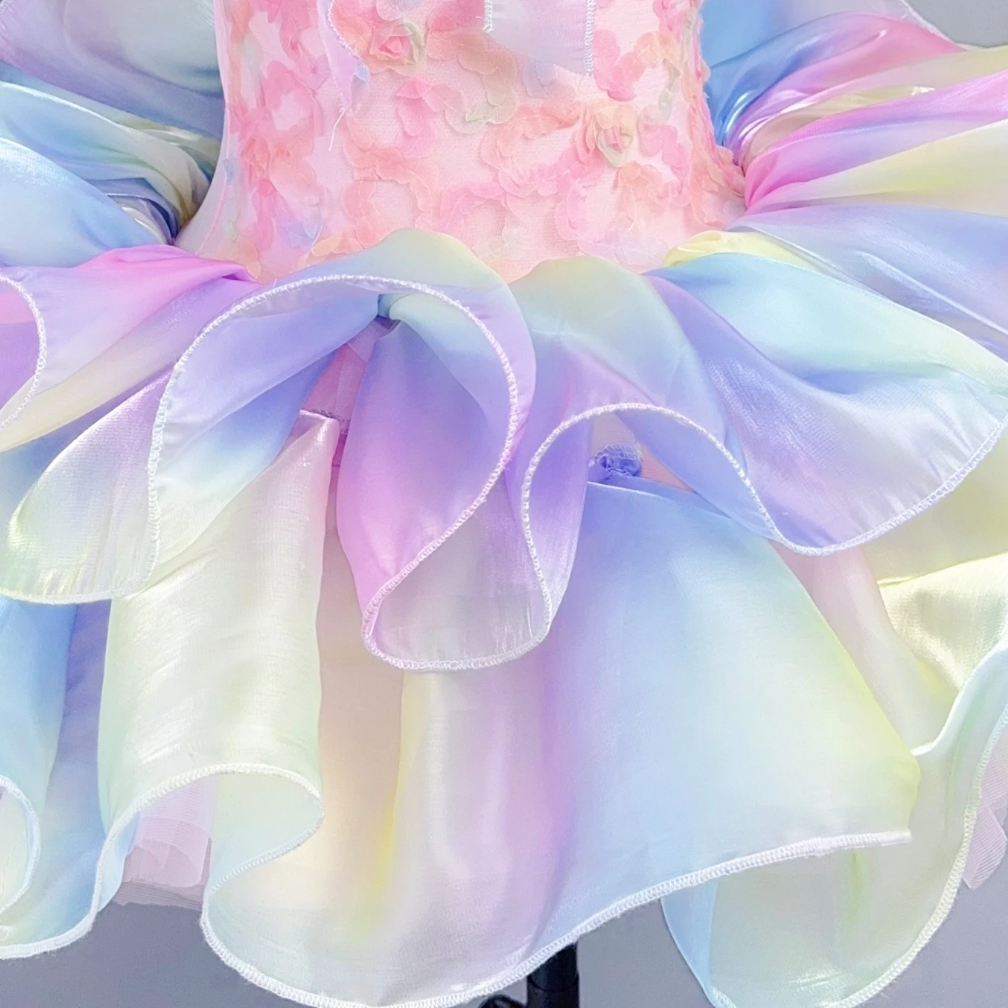 여아 모던 댄스 튜튜 드레스 어린이 재즈 공연 의상 공주 코스튬 키즈 우아한 스커트 댄스 이벤트용