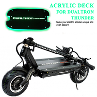 For Dualtron Thunder Electric Scooter Accessories Customized LED Pedal Cover Acrylic Deck Skateboard Protective Cover