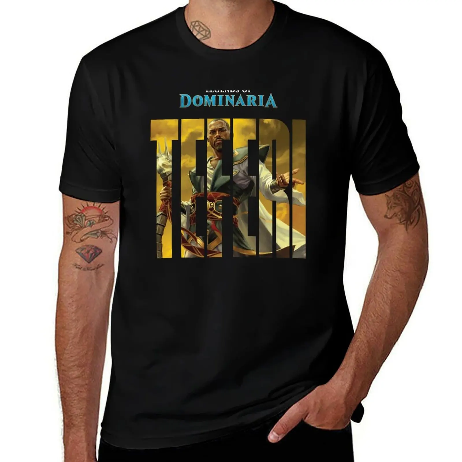 

Dominaria Teferi T-Shirt t shirts for man pack cotton t shirt custom print anime t shirts oversize T-Shirt