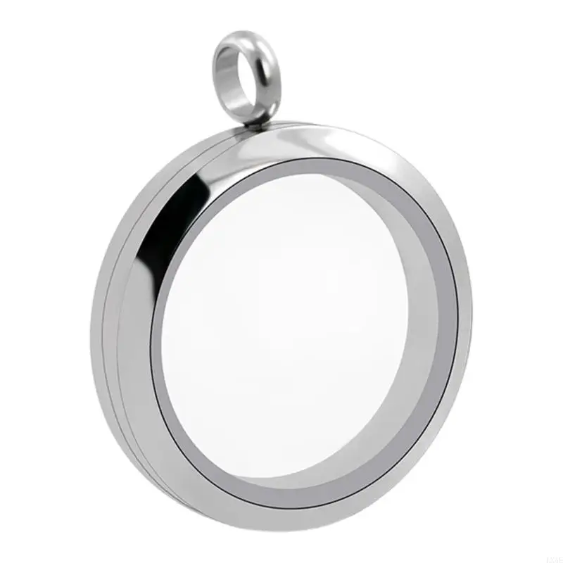  Tarnish Resistant Stainless Steel Necklace Charm Glass Floating Lockets Pendant