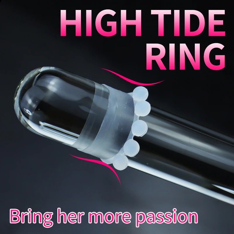 tide penisring 12 Bead Penis Ring Delay Ejaculation Scrotum Lock Ring G-point Clitoral  Stimulate Cock Ring Sex Toys Adults Product for Men
