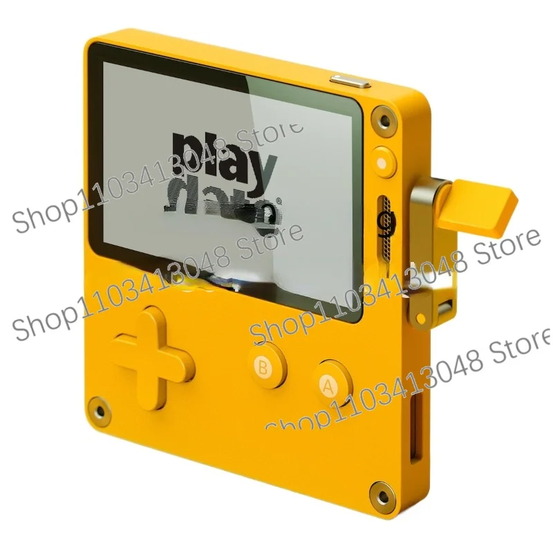 Playdate 2.7-inch Vintage Mini Manual Crank Creative Novice Game Console