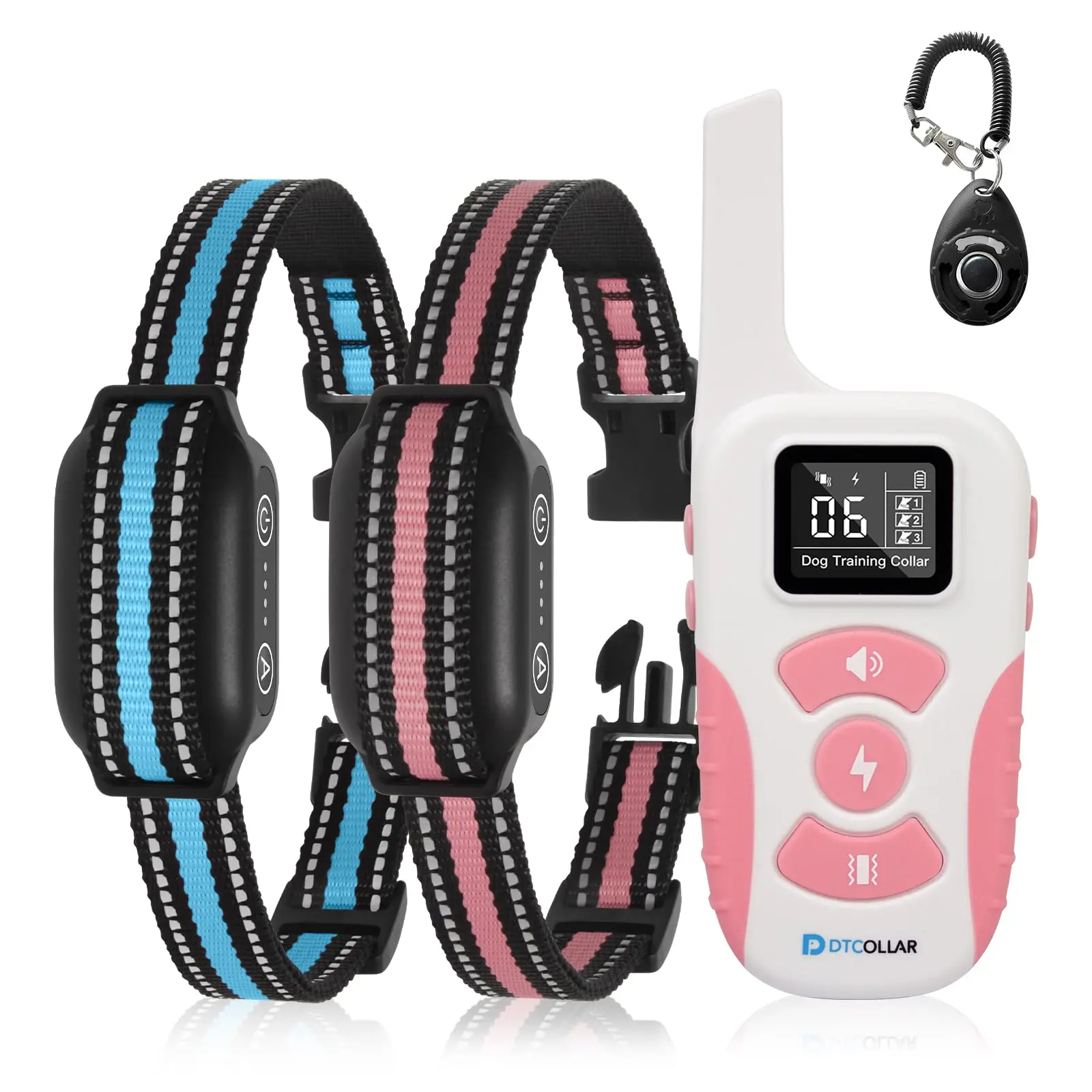 

Ошейник 2-в-1 для дрессировки собак с функцией антилай и электрошоком, 3300 футов, 2 шт. в комплекте - автоматический антилай/звуковой сигнал/вибрация/электрошок, умный электронный ошейник IP67