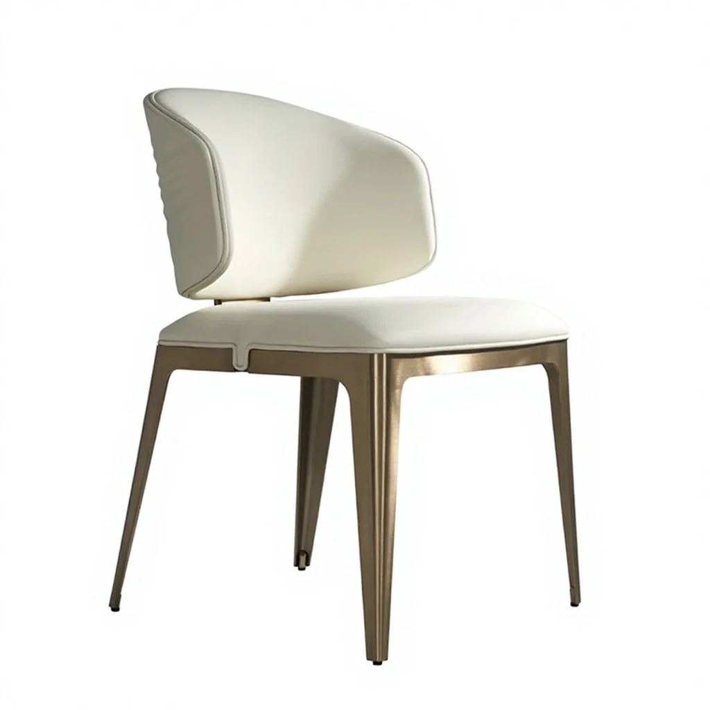 Luxury Modern Restaurant Furniture Chair with Wood Frame and Upholstered Seat for Hotel Cafe and Commercial Projects