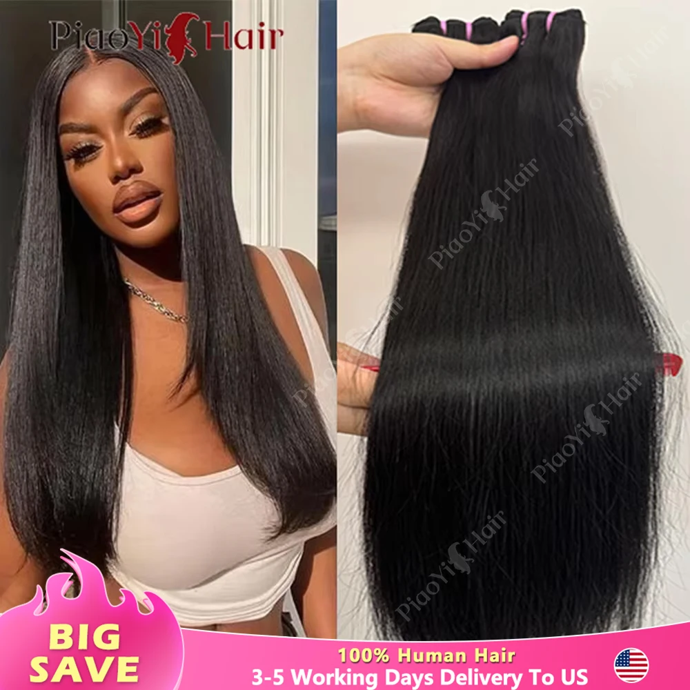 

Набор прямых волос 16A Double Drawn из 100% натуральных необработанных вьетнамских волос, высшего качества