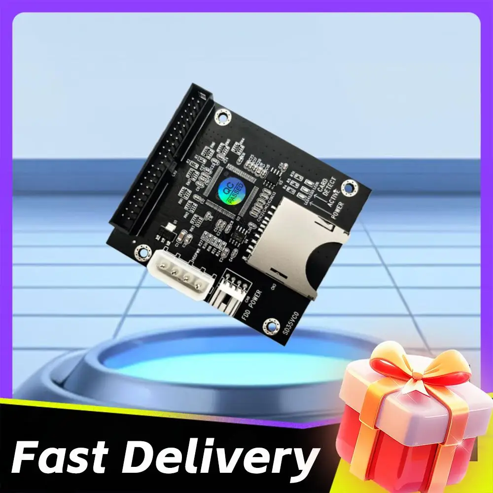 

Адаптер SD на IDE 3,5 дюйма, 40-контактный, штекерный, для жестких дисков IDE, конвертер, поддержка DOS, Linux, Windows