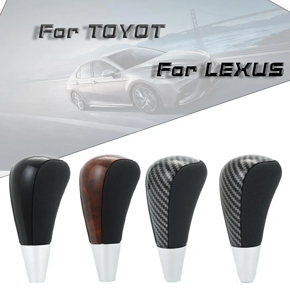 

Car Gear Shift Knob Shift Hand Ball Accessories Carbon Fiber Suitable For Toyota Camry Corolla Lexus Car Mods
