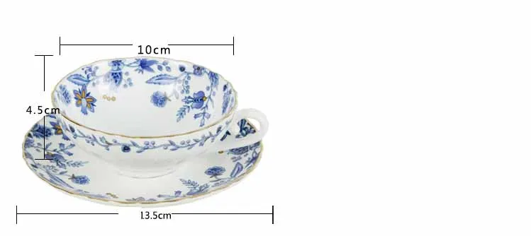 160ML Tea Cup Set European Style Bone China Coffee Cup High Grade Afternoon Tea Cups Creative Ceramic Tea Set Tea Set Cup