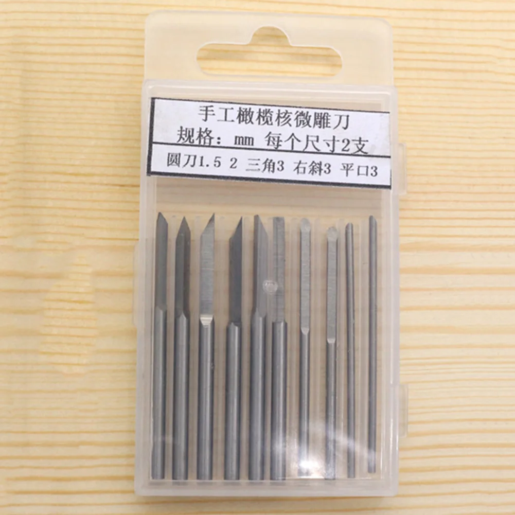 Precision Steel Chiseling Tools for Olive Stone Carving Fruit Engraving For Egg Shell Decoration and Small Wood