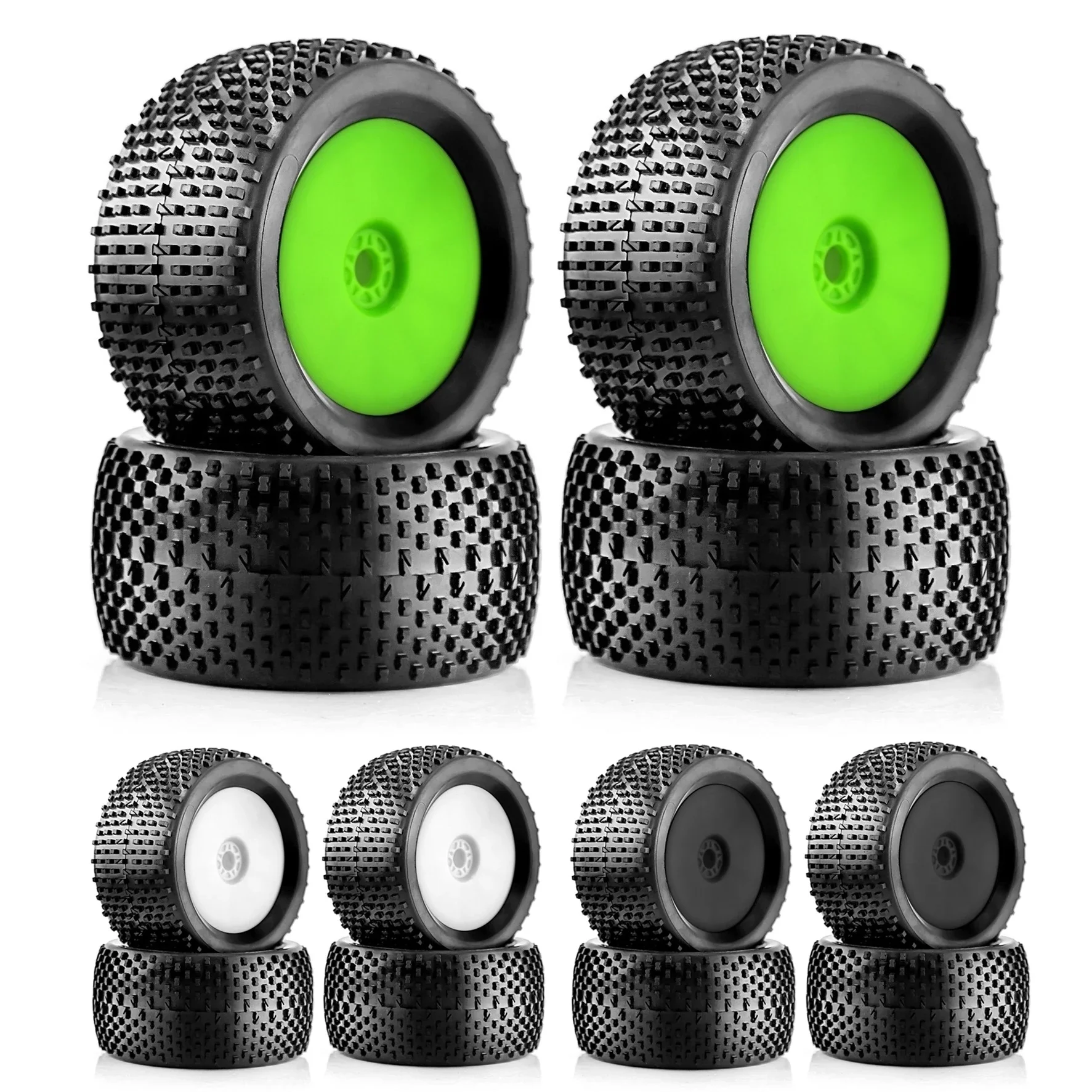 

4pcs 140mm 1/8 RC Racing Car Off-Road Buggy Tires Wheel 17mm Hex for ARRMA Traxxas Redcat Team Losi Kyosho VRX HPI WR8 HSP Hobao