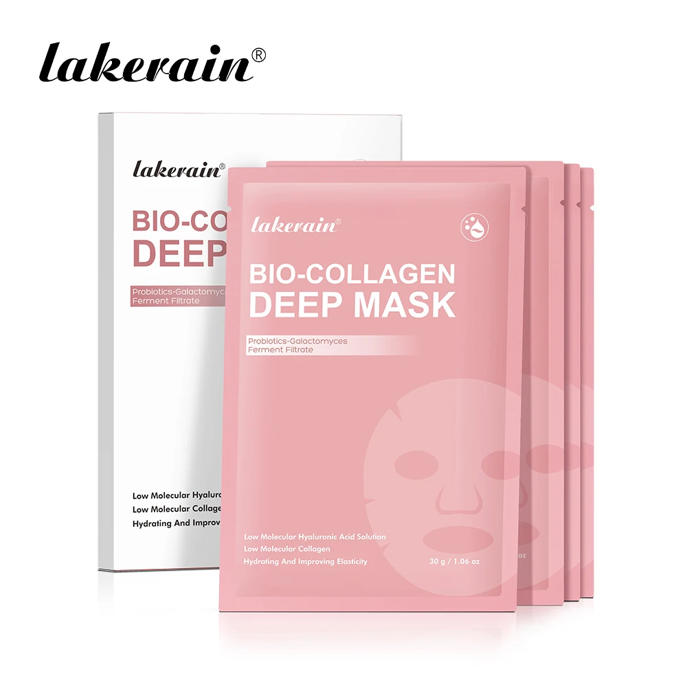 4pcs Collagen Deep Face Mask Hydrating Overnight Moisturizing Face Mask Pore Minimizing Plumping Travel Essentials Beauty Skinca