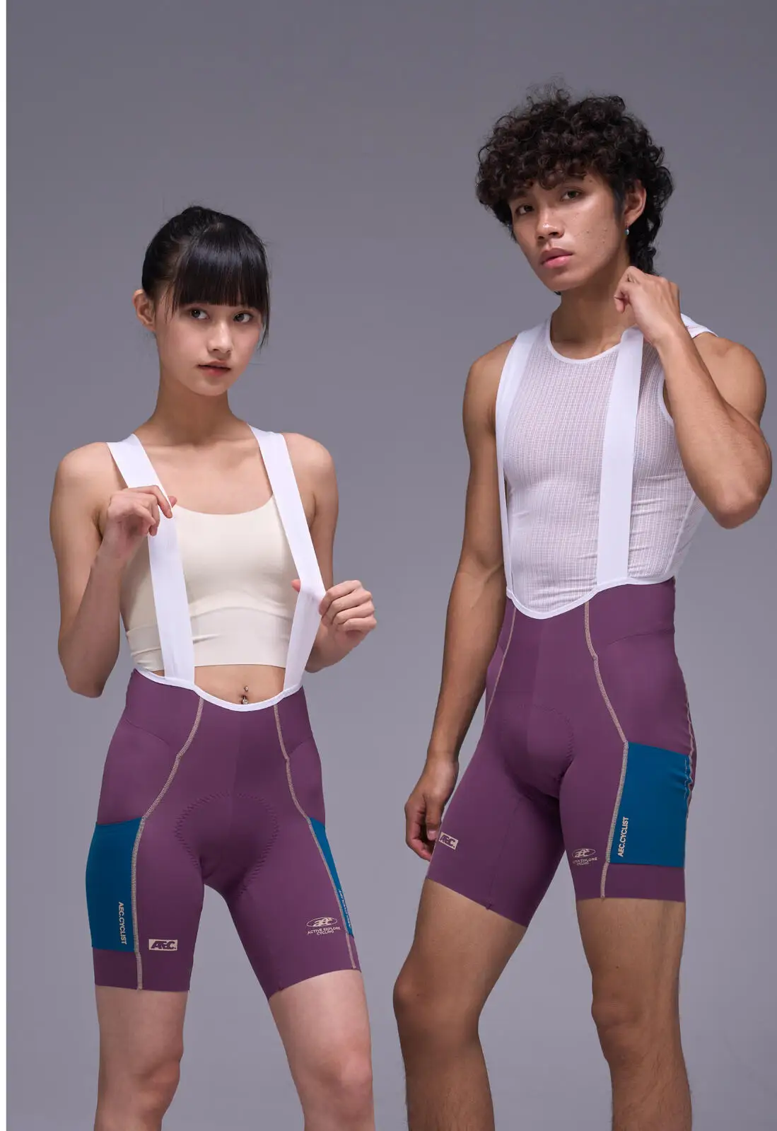 aec 2025, neue Herren-Radhose der Chi Ran-Serie – professioneller, hochelastischer Hosenträgerstil für Rennräder – Detail 1