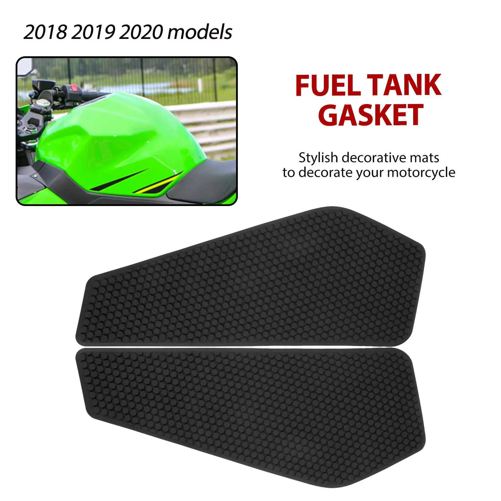 

ABXV-For Kawasaki Ninja 400 2018-2020 Motorcycle Fuel Tank Pad Knee Grip Decal Protective Stickers