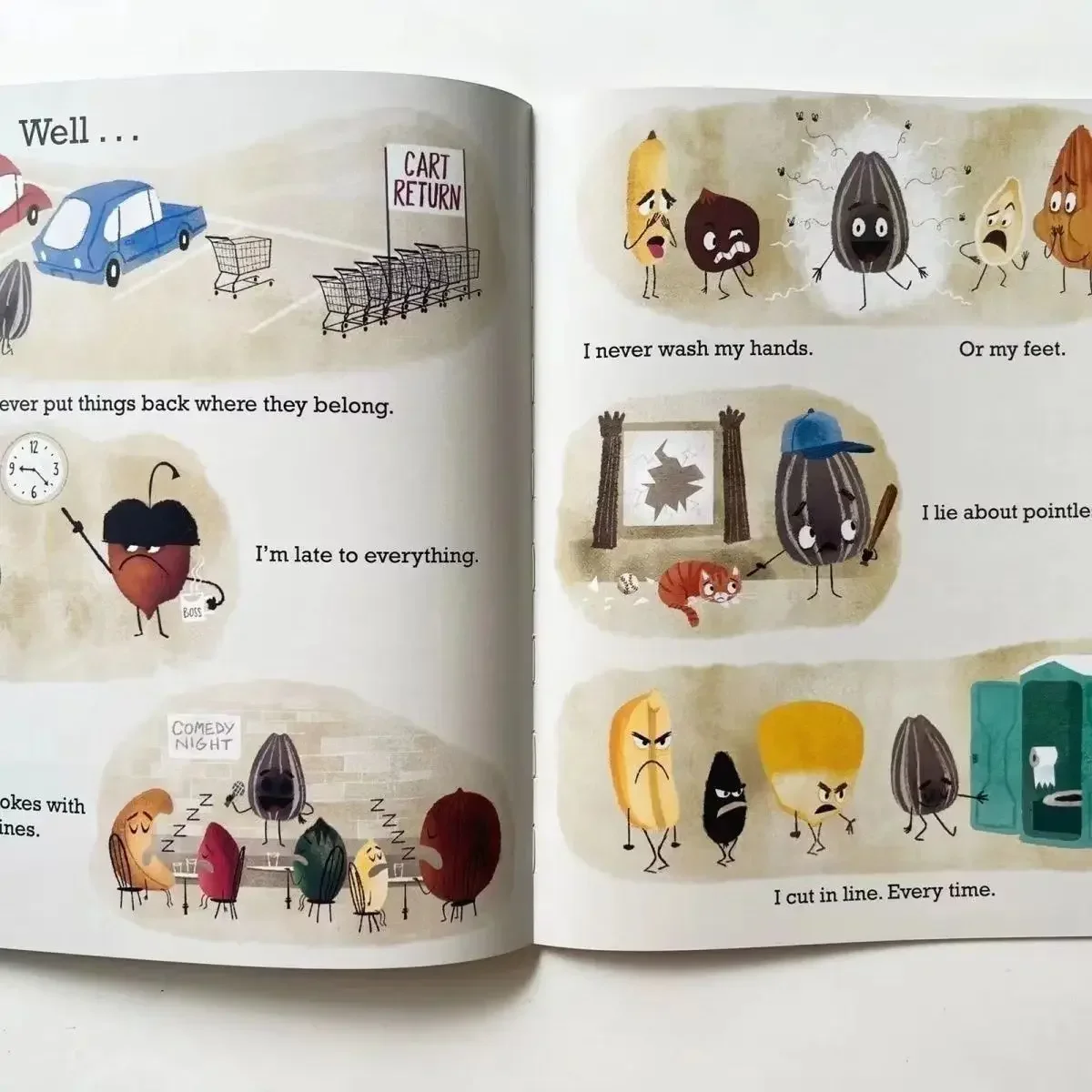 

6PCS The Smart Cookie Bad Seed Good Egg Couch Potato Cool Bean English Picture Book Storybook Children Kids Reading EducationBoo