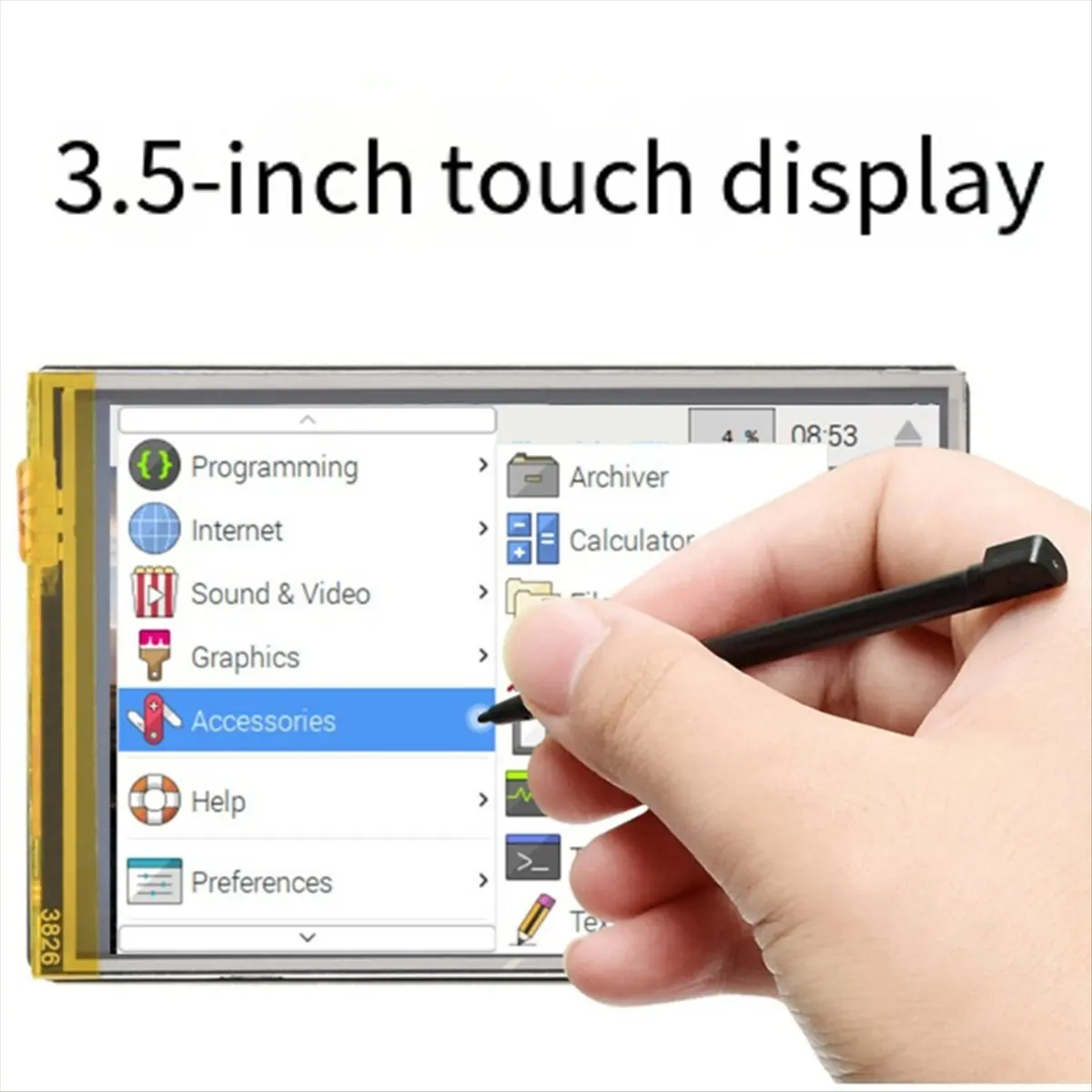ABGZ 3.5inch Touchscreen Display 320x480 Pixels IPS Panel 262K Color SPI Interface for