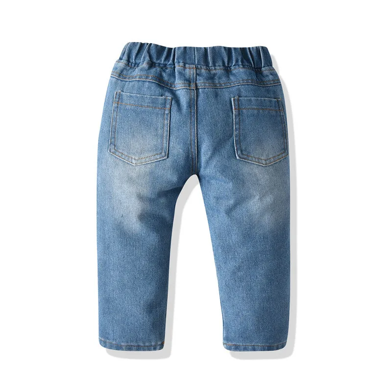 New Boys girls hole Jeans pants Excellent quality cotton casual kids Trousers baby toddler Comfortable Children clothing clothes