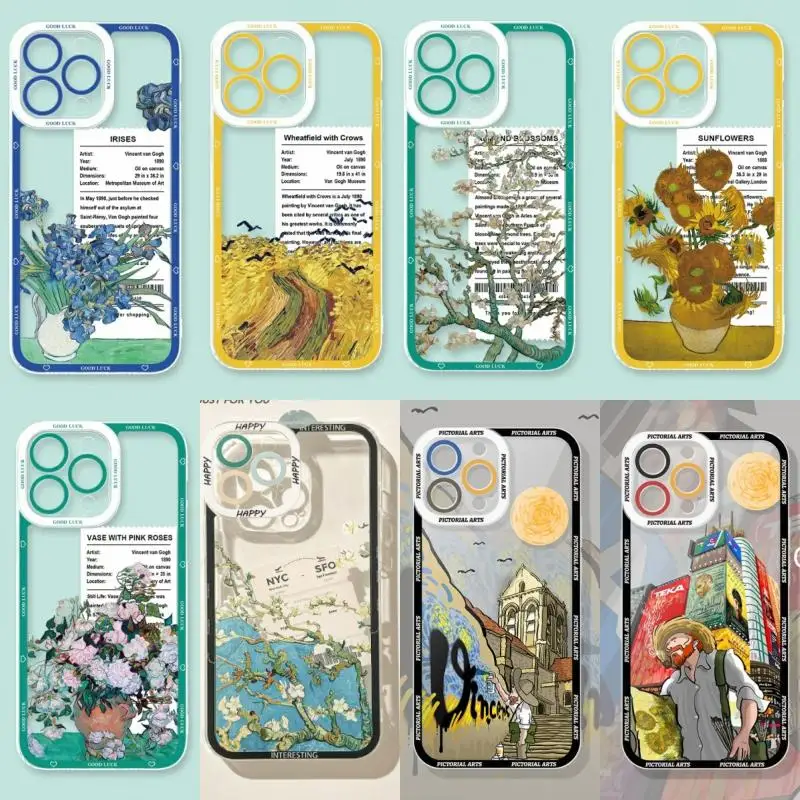 Van Gogh Sunflowers Phone Case For Infinix Hot 11S NFC 30i 20i 12i 30 20 9 Play 20S 12 Pro Tecno Pova 5 Pro POP 6 Soft Cover