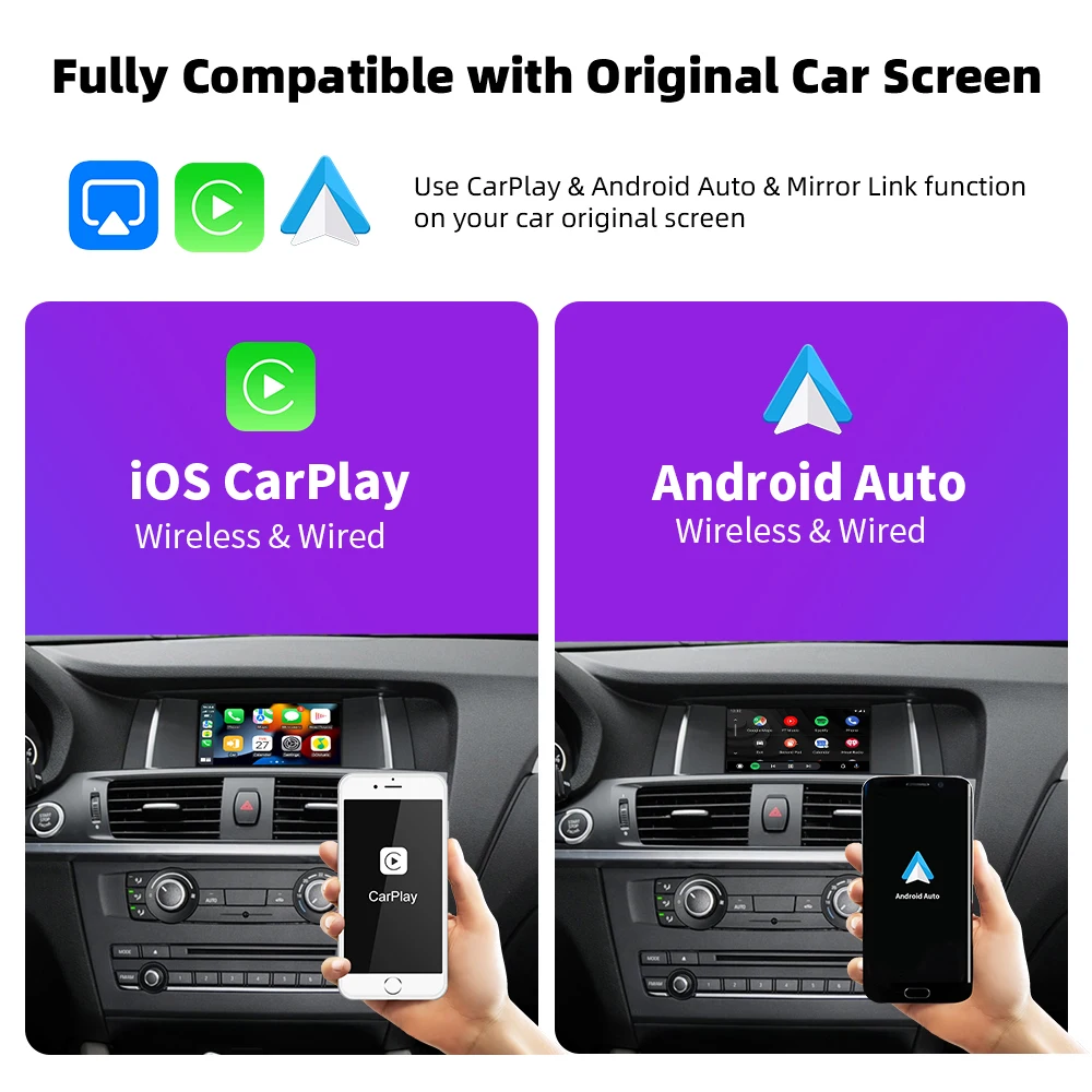 EKIY Wireless CarPlay Module For BMW CIC NBT EVO System X3 F25 G01 X4 F26 2014-2016 With Android Auto Mirror Link AirPlay