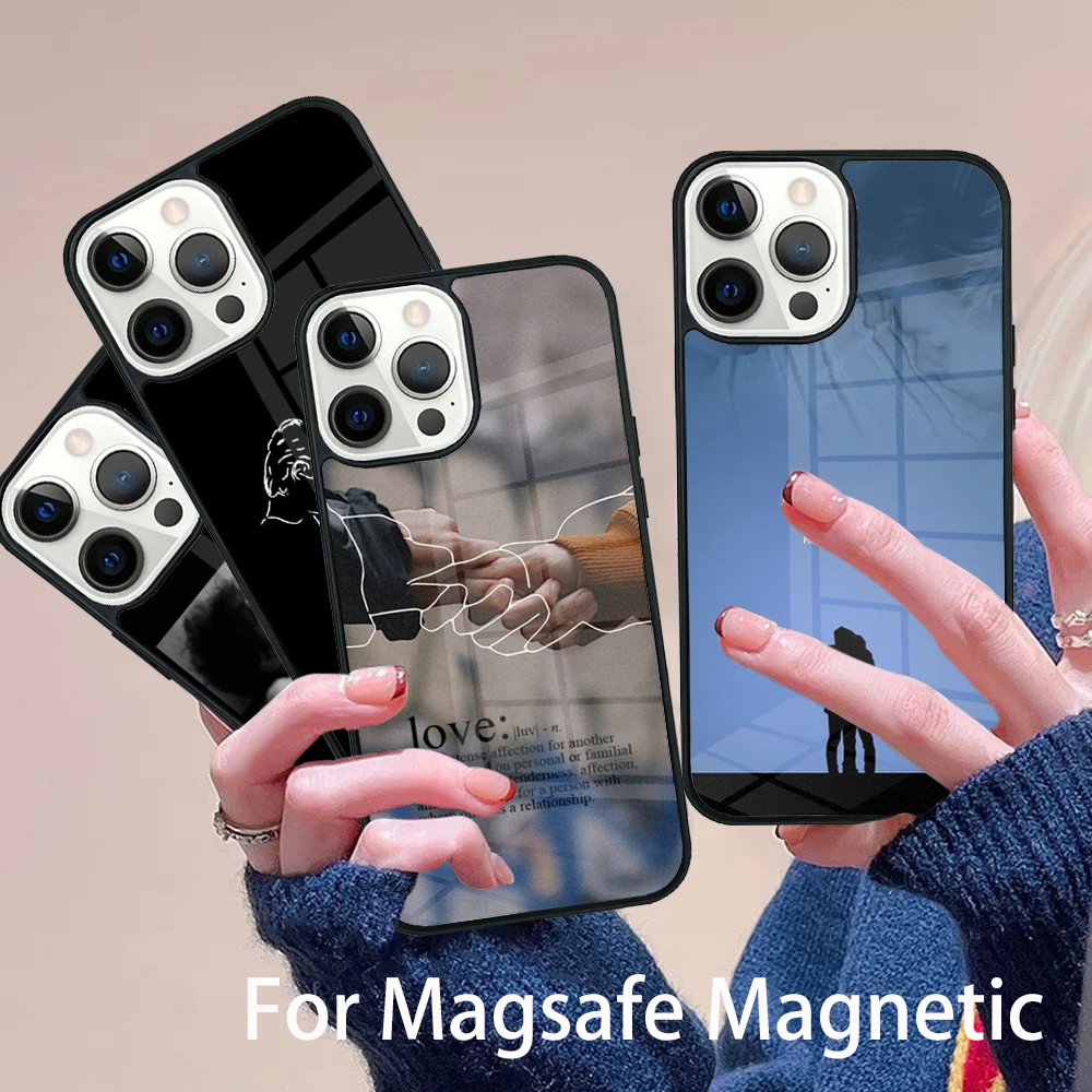 

lovely skam Gay best quotes Phone Case Magesafe Magnetic Wireless Charge Cover For IPhone 16 11 12 13 14 15 Pro Max Plus Mini