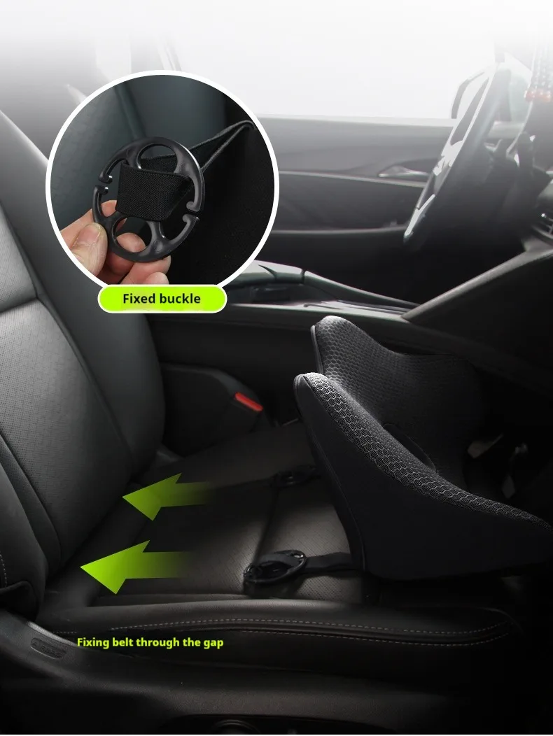 1 stücke Memory Foam Reise Auto Zurück Kissen Orthopädische Massage Sitz Matte Stuhl Büro Nickerchen Pad Auto Kissen Zurück Kissen – Detail 6
