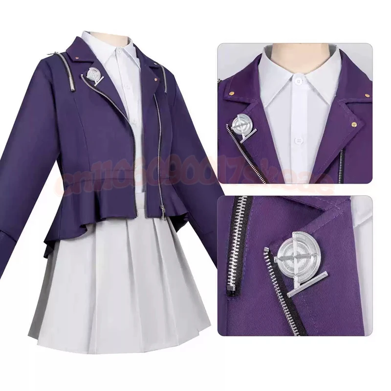 Anime The Hundred Line Kirifuji Nozomi Cosplay Costume Women Shirt Coat Skirt Suit JK Uniform Halloween Clothes
