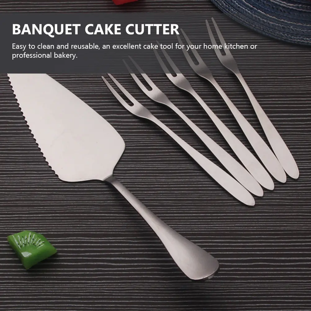 

Набор для изысканной нарезки торта: лопатка и нож из нержавеющей стали для муссовых тортов, для дома, пекарни, ресторана, свадьбы, юбилея