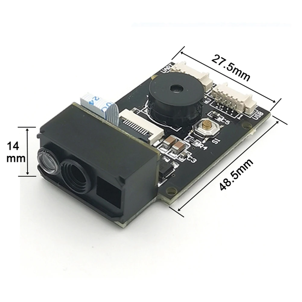 Imagem -04 - Usb qr Code Scanner Módulo Leitor Interface Uart 1d 2d Código de Barras Usb Leitor de Passaporte Gm77 640x480 Cmos Dc5v