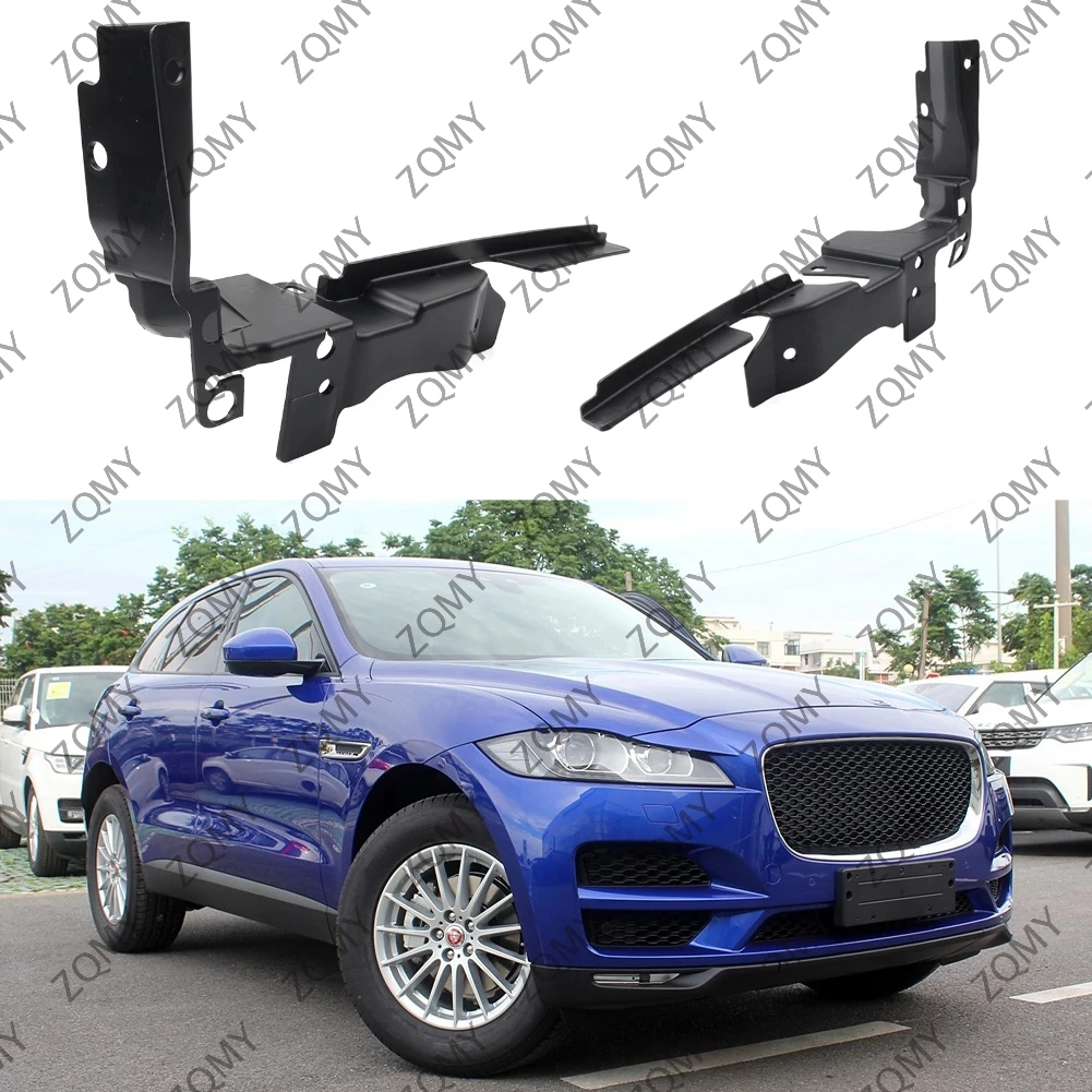 2PCS Car Radiator Support Air Deflector Shield Baffle For Jaguar F-Pace 2017 2018 2019 2020 2021 T4A4290 T4A4289