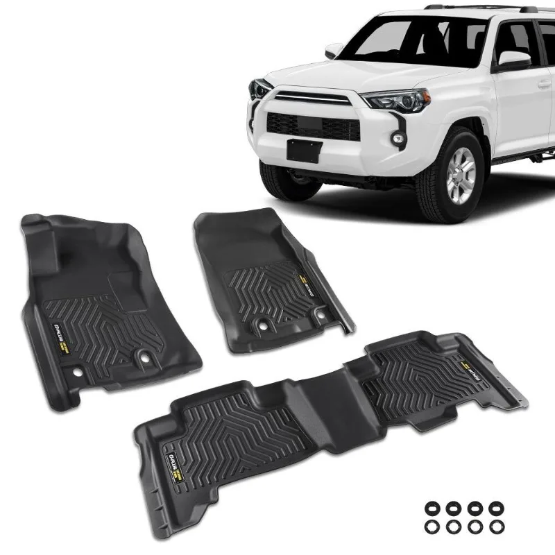 

Fit For 2014 2015 2016 2017 2018 2019 2020 2021 2022 Toyota 4Runner Lexus GX460 All Season Liner Front+Rear Floor United States