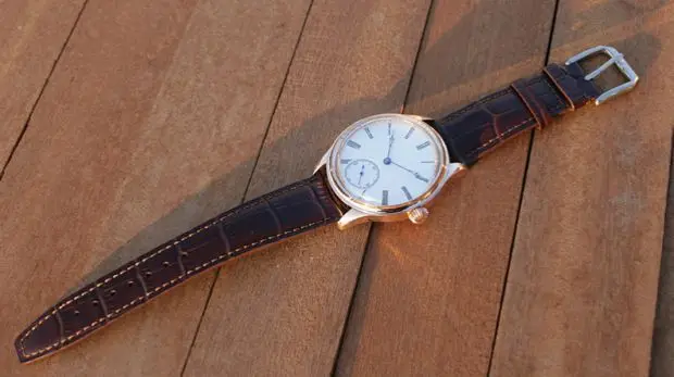 Vakuy Manual‑Winding Men Watch, Seagull ST3621 Jones‑Sword Regulator, Bubble Domed Crystal, Rose‑Gold Tone, Vintage Business Sty
