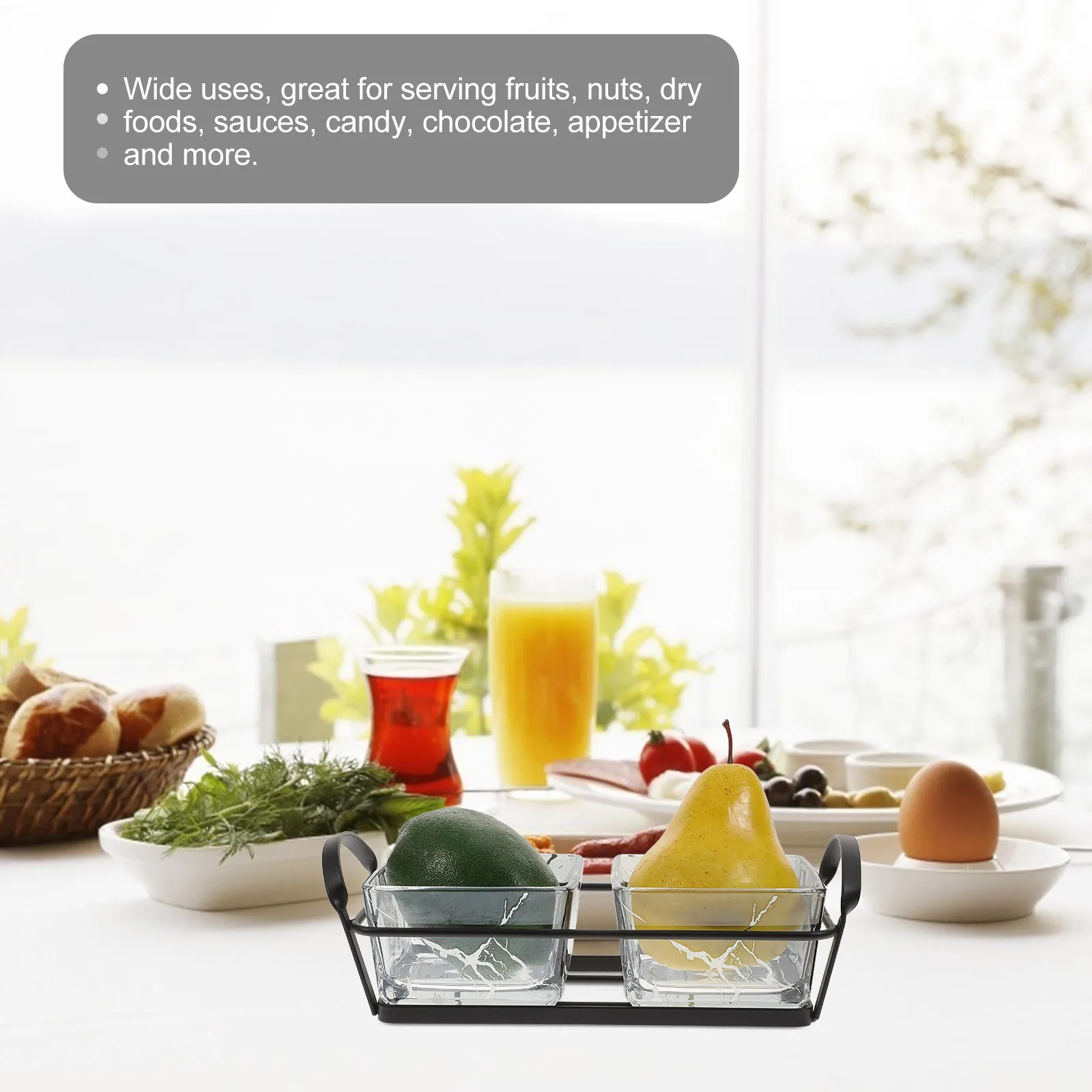 

1 комплект, элегантные стеклянные миски для сервировки фруктов, поднос премиум-класса, блюдо для еды для свадьбы, банкета, фестиваля, подарка на новоселье, закуска