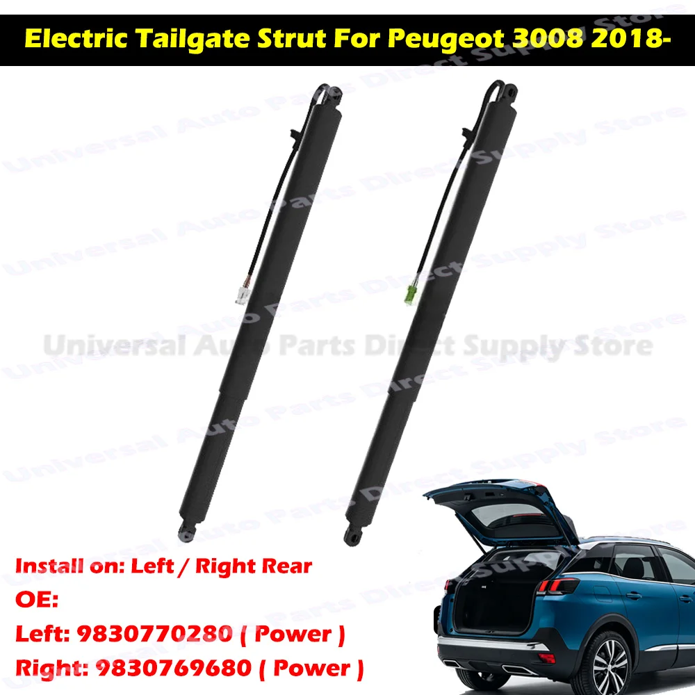 Left Right Electric Tailgate Power Lift Strut For Peugeot 3008 2018- OE 9830770280/9830769680 Rear Trunk Liftgate Support Shock