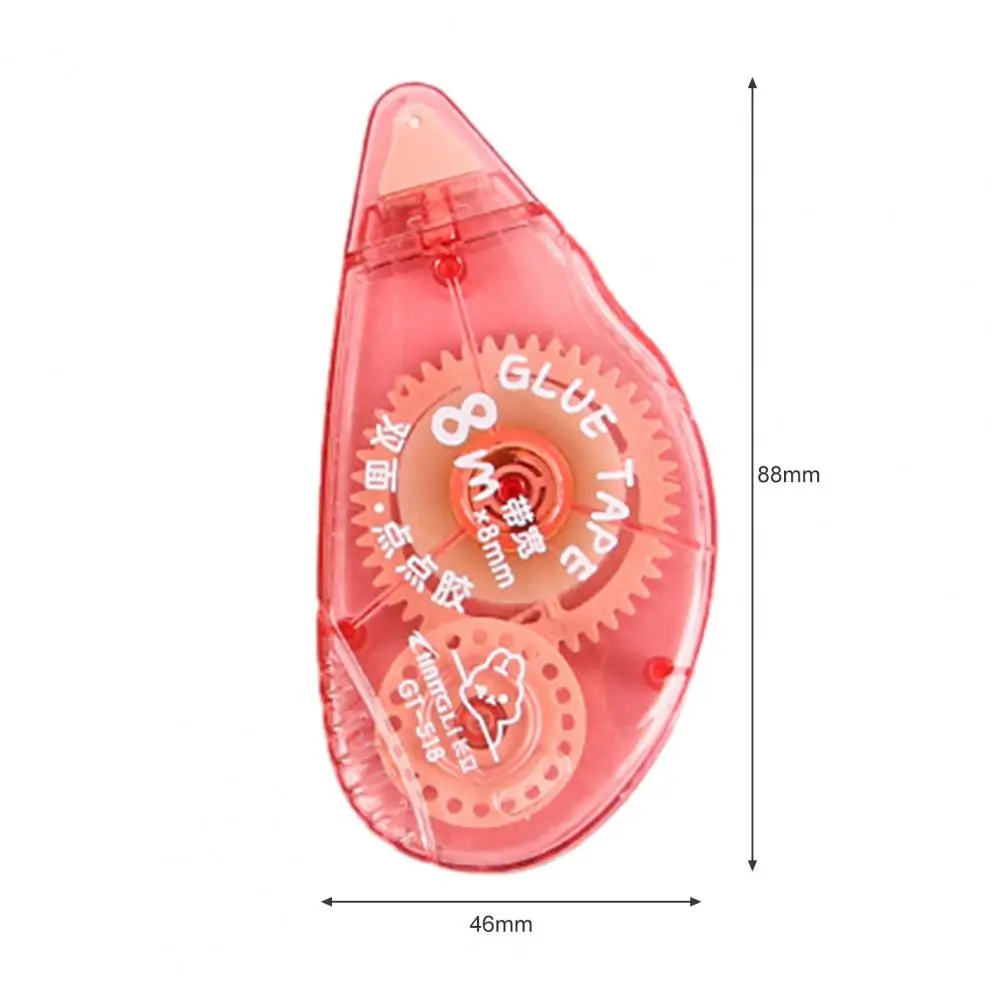 4Pcs Adhesive Tape Roller Cartoon Pattern Scrapbooking Permanent Adhesive Tape Dispenser Runner Double-Sided Tape Roller