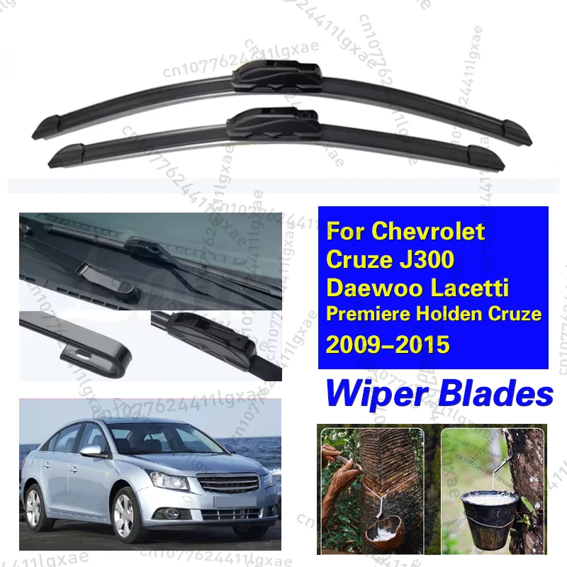 

Car Front Wiper Blades For Chevrolet Cruze J300 Daewoo Lacetti Premiere Holden Cruze 2009-2015 Windshield JG JH Brushes 24"+18"