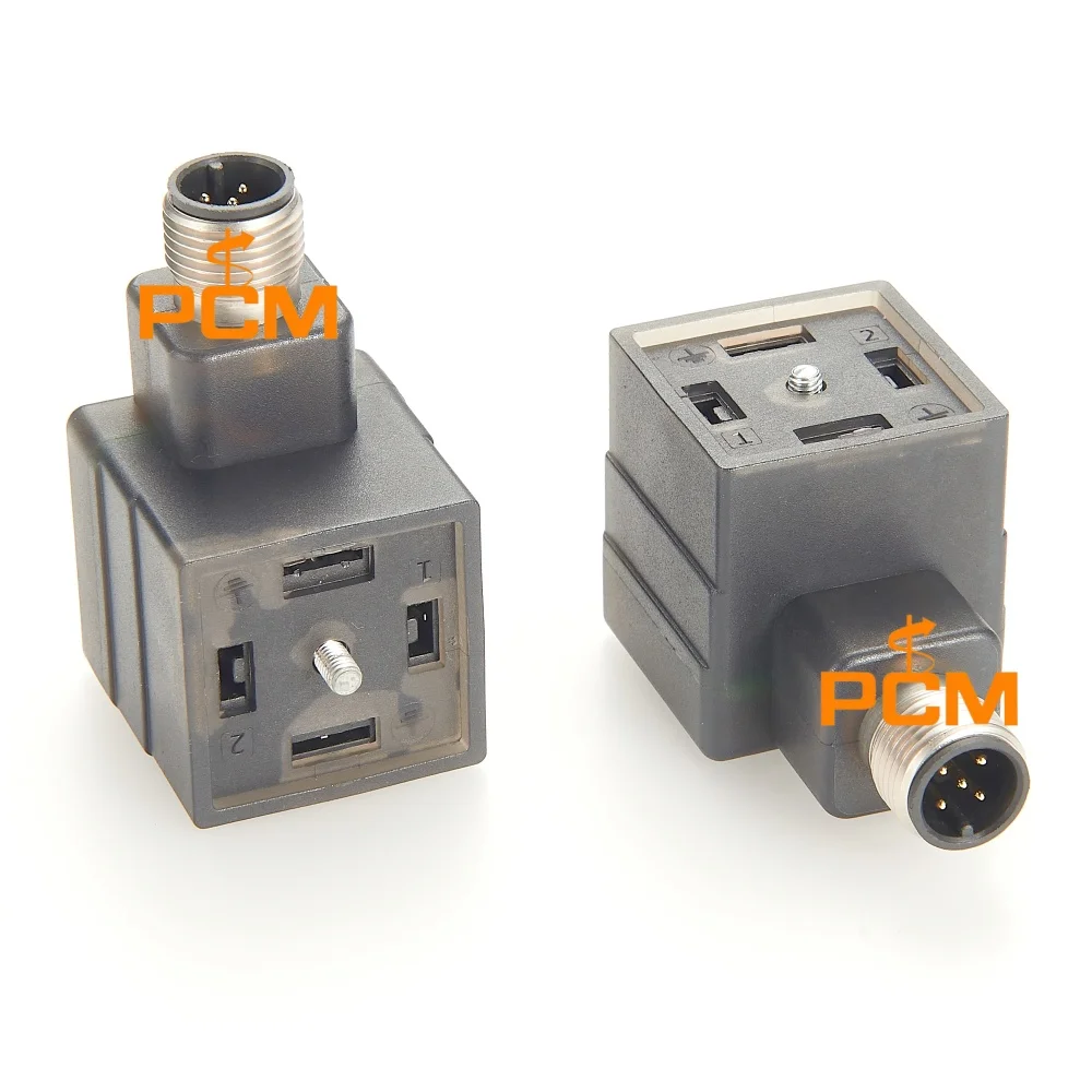 M12 A-Code nach DIN 43650 Typ A Magnetventil-Steckverbinder Kompatibel mit Hirschmann VAD 1A-1-3-M12-5 12141 IP67 Wasserdicht – Detail 2