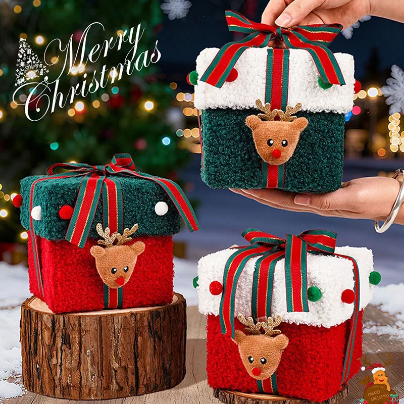 

Christmas Creative Gift Box Apple High end Thick and Hard Candy Christmas Eve Gift Packaging High Beauty