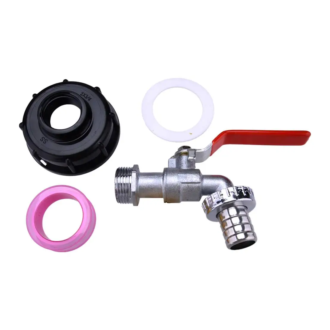 S60 X 6 3/4 Coarse Thread Drain Tap Adapter Water Tank Faucet Connector Fit For IBC Ton Drum