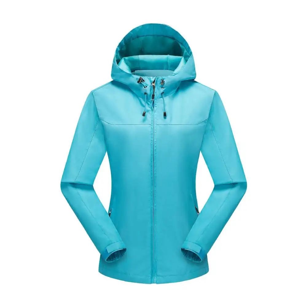 Women Jackets Trendy Lightweight Shell Camping Windproof Hooded Outwear Girl's Skiing Sportwear Lady Waterproof Windbreaker Coat