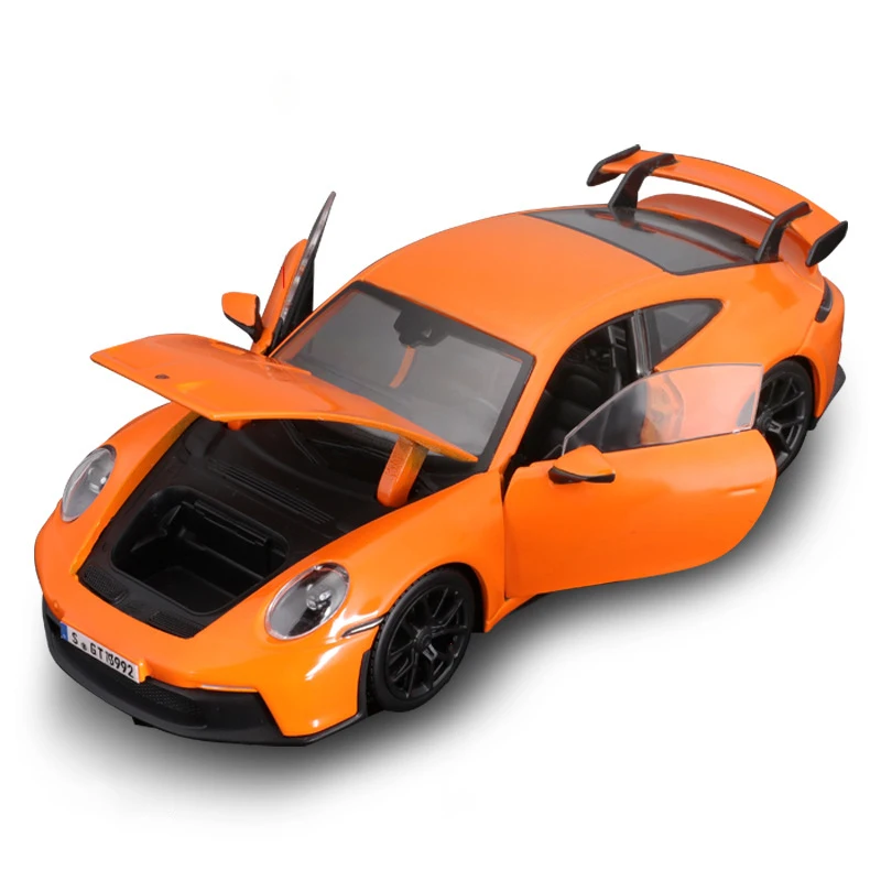1:24 Porsche 911 GT3 Alloy Sports Car Model Diecast Metal Toy Vehicle Simulation Collection Ornament Gifts