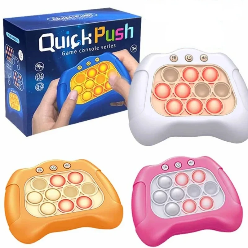 Quick Push Game Press Handle Fidget Toys Pinch Feeling Squeeze Decompression Sensory Toy Whac-A-Mole Toy Child & Adult Pop Gifts