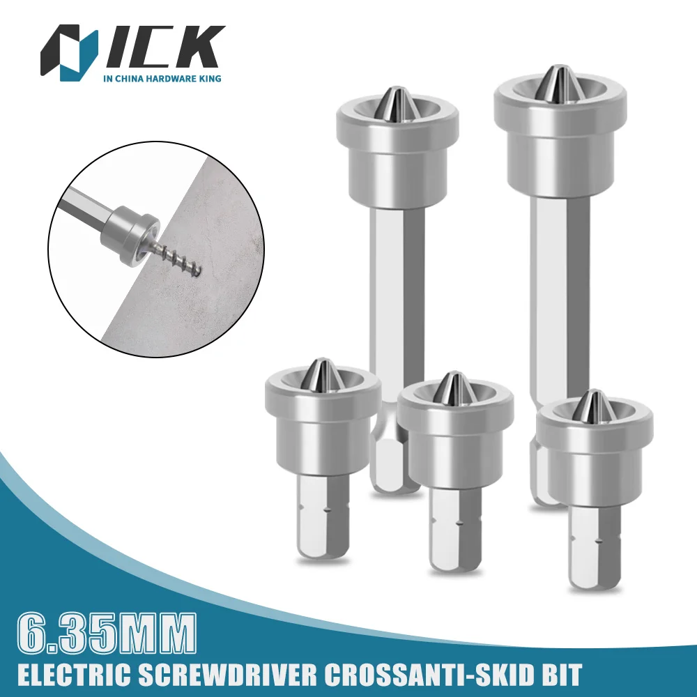 Hexagonal Handle Gypsum Board Woodworking Screw Positioning Bit Magnetic Cross Bits For Electric Screwdriver and Hand Drill