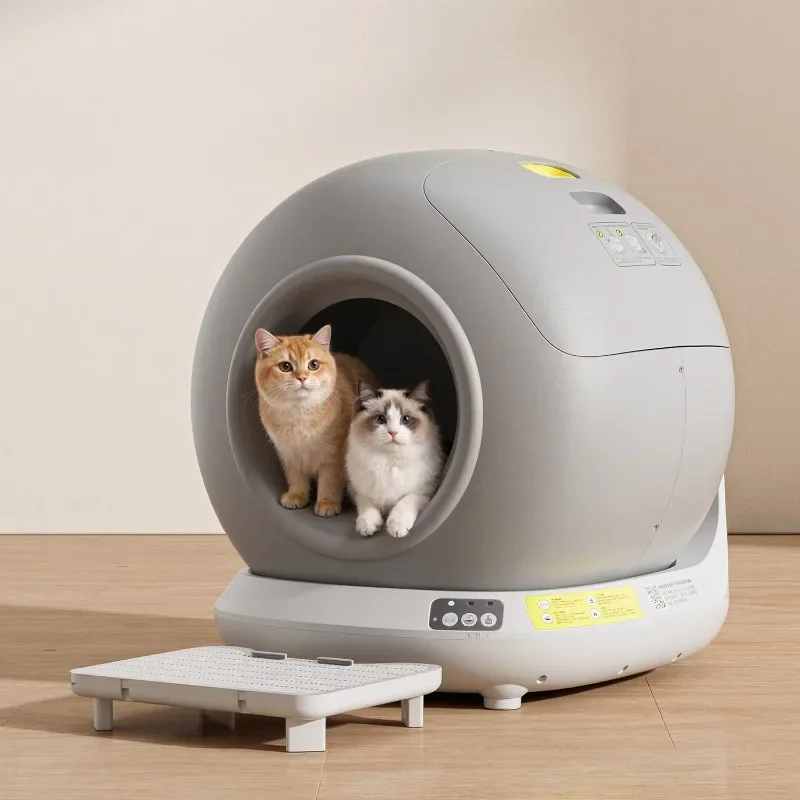 Fully automatic oversized splash-proof closed cat toilet