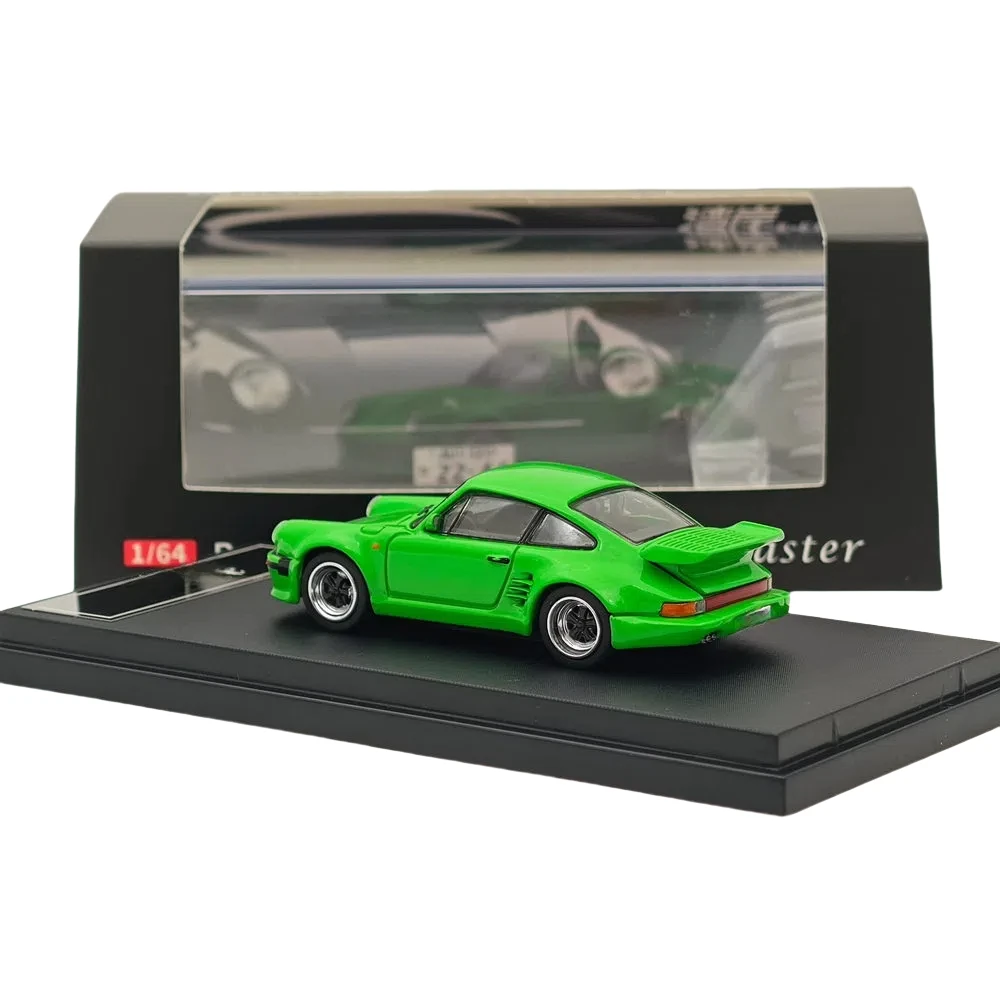 Modelo de exhibición coleccionable 1:64 930 911 Turbo Black Bird motor de cubierta abierta modelo de coche fundido a presión, 14+, para colección y regalo