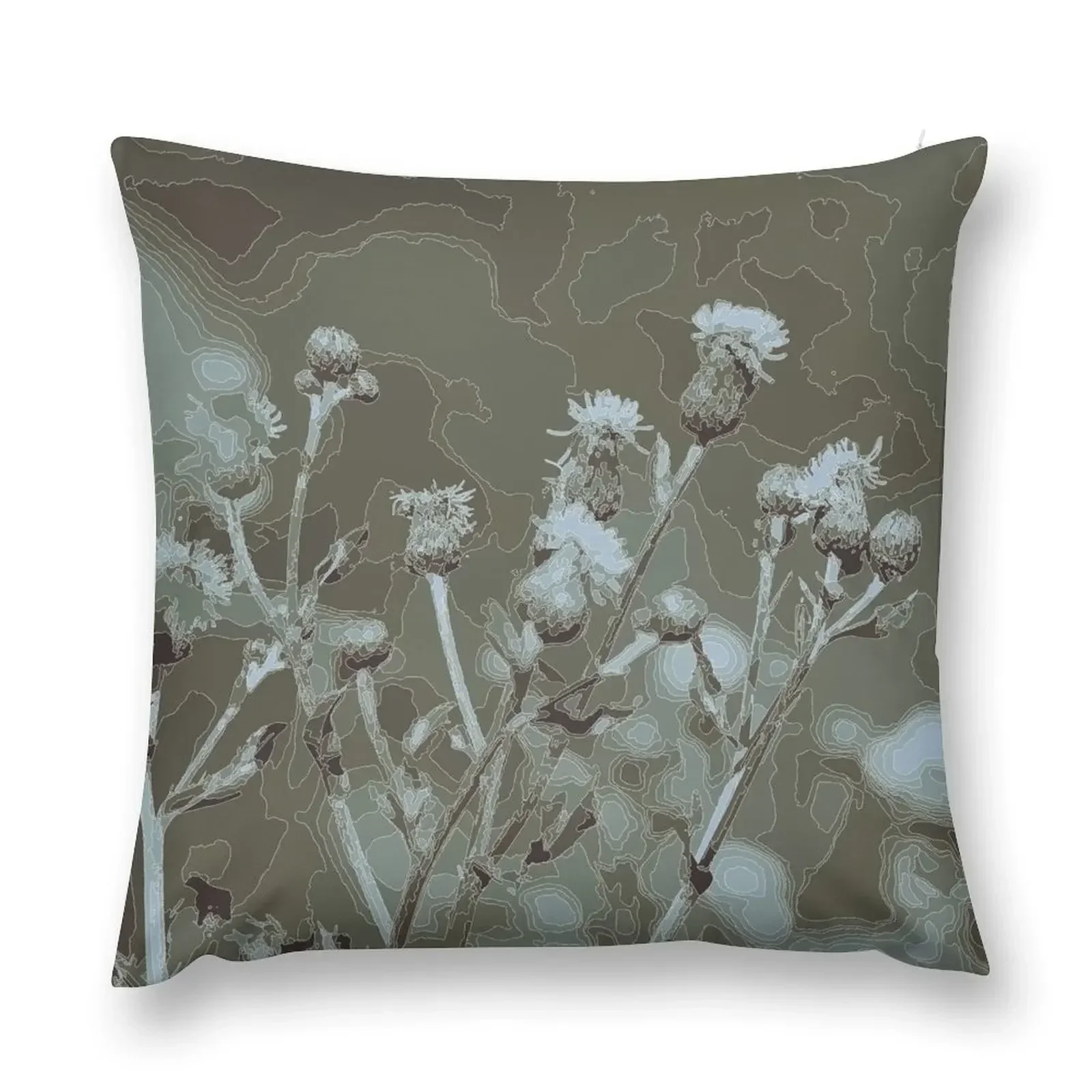 thistle twigs theme Throw Pillow Ornamental Pillow Pillows Aesthetic Pillow Cases Cushion Cover Luxury