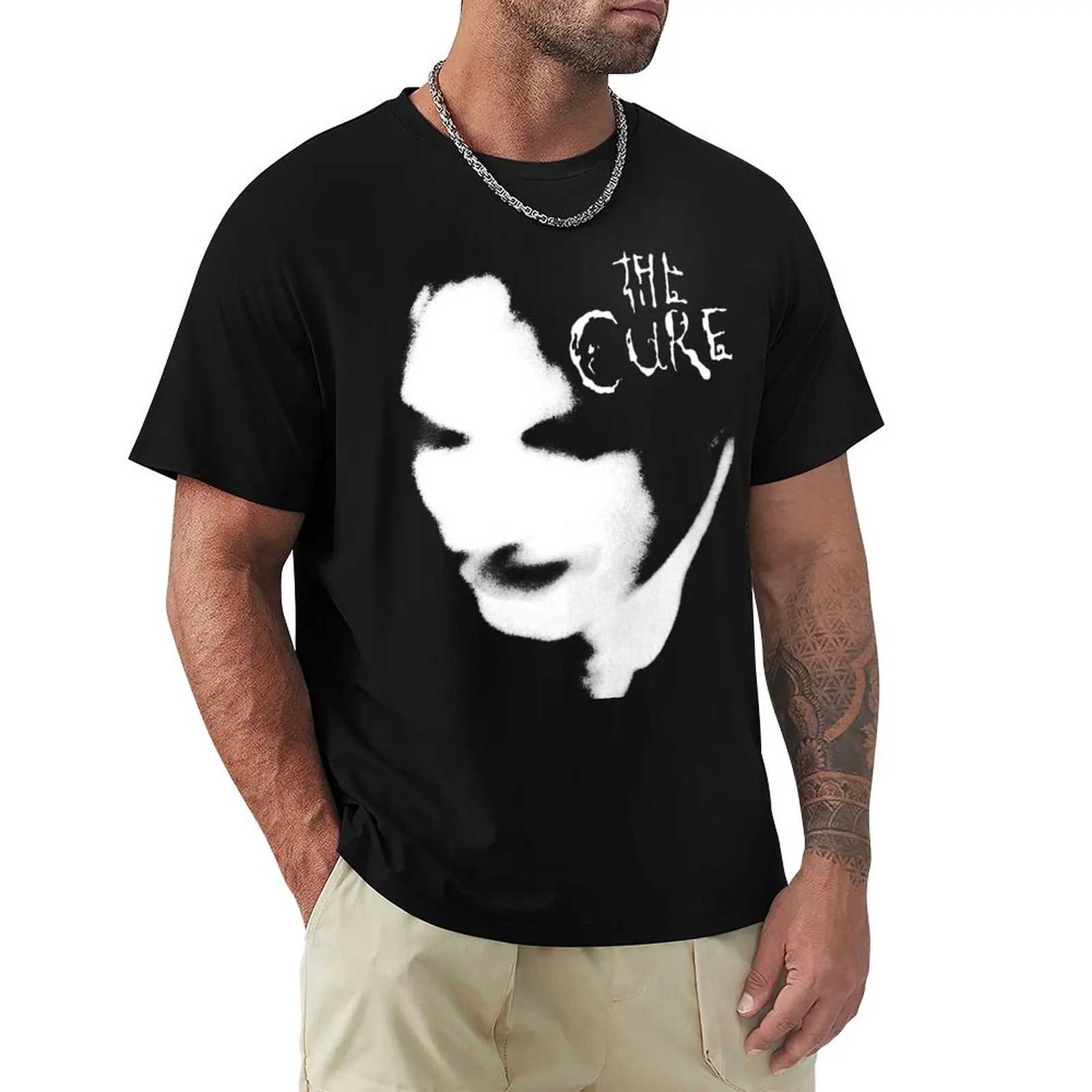 

80s post punk goth T-Shirt rapper graphic tees valentines boutique clothes men tshirt