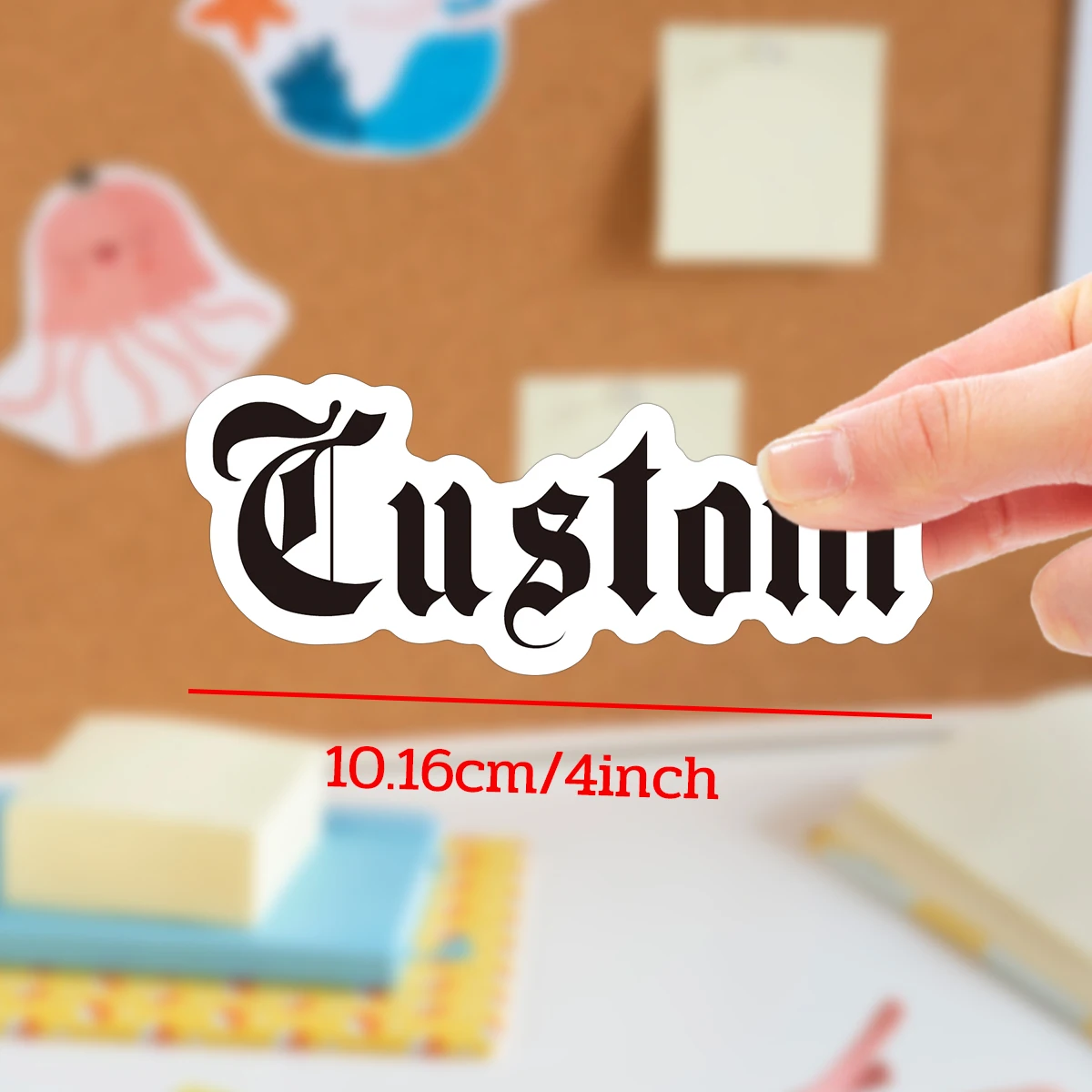 3 Stück personalisierte Aufkleber mit Ihrem Text für DIY-Namensschilder, Laptop-Aufkleber, Geschenktüten-Aufkleber, Werbeaufkleber für kleine Unternehmen, Partydekoration – Detail 7