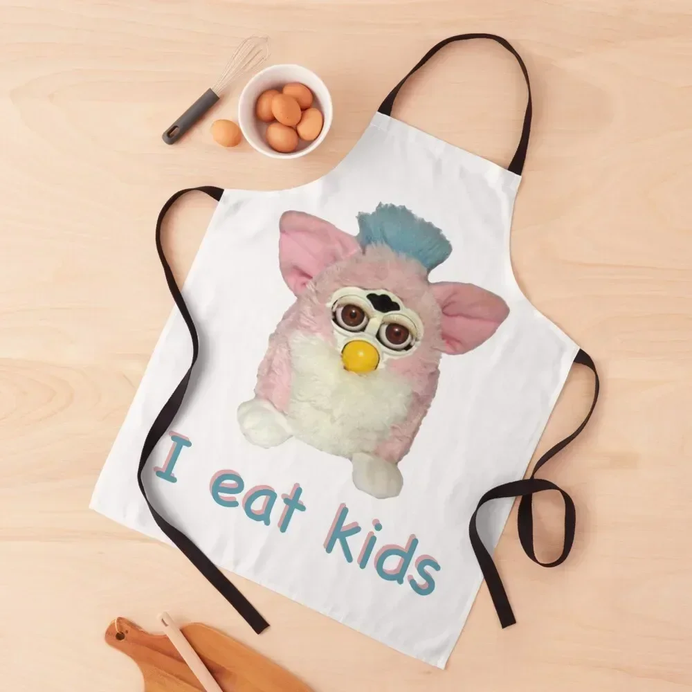 

Furby I eat kids Apron Kitchen Special Accessories christmas 2025 For Home Accessories Apron