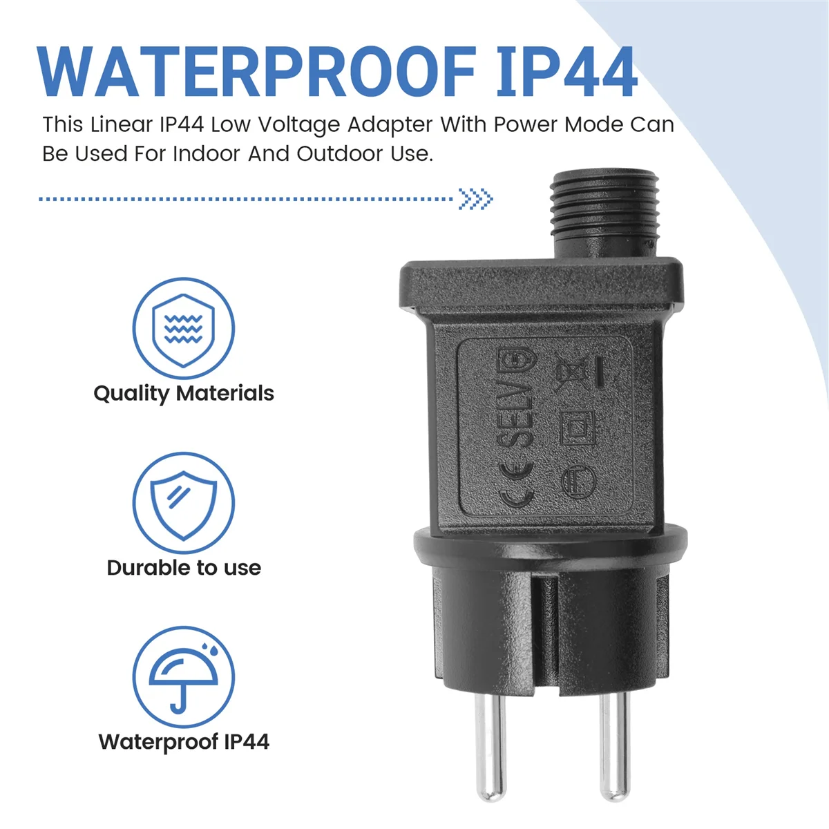 New 3C-Power Adapter 31V 6W 193MA Output Current 100V-240V Waterproof Electronic Adapter Eight Function Power Adapter EU Plug