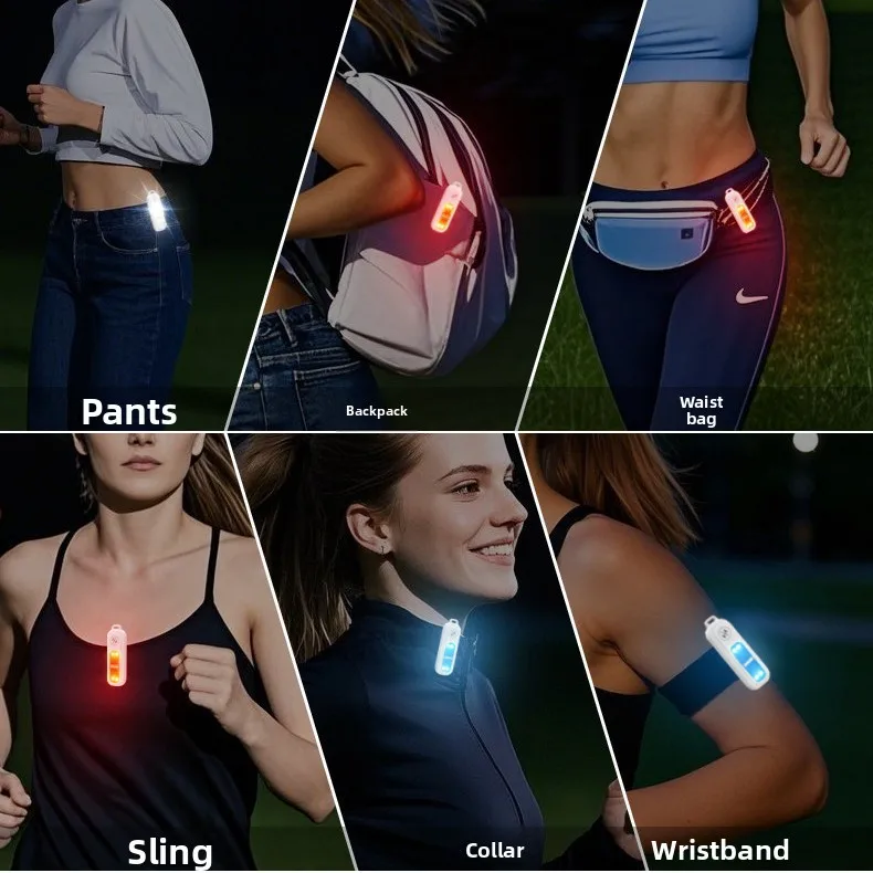 ไฟกระพริบสี่สีสัญญาณเตือนภัยส่วนบุคคลแบบชาร์จไฟได้ 130DB ไซเรนเสียงดังป้องกันตัวเองโคมไฟเรืองแสงไฟแฟลชกันน้ำ